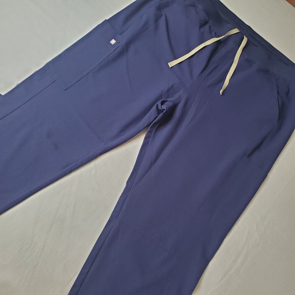 Figs Men's Size 3XL Axim Cargo Scrub Straight Leg Pants Blue T2001